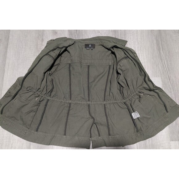 Sachin + Babi Denham Embroidered Cargo Jacket Women's Size 8 Olive Green Utility - Picture 4 of 10